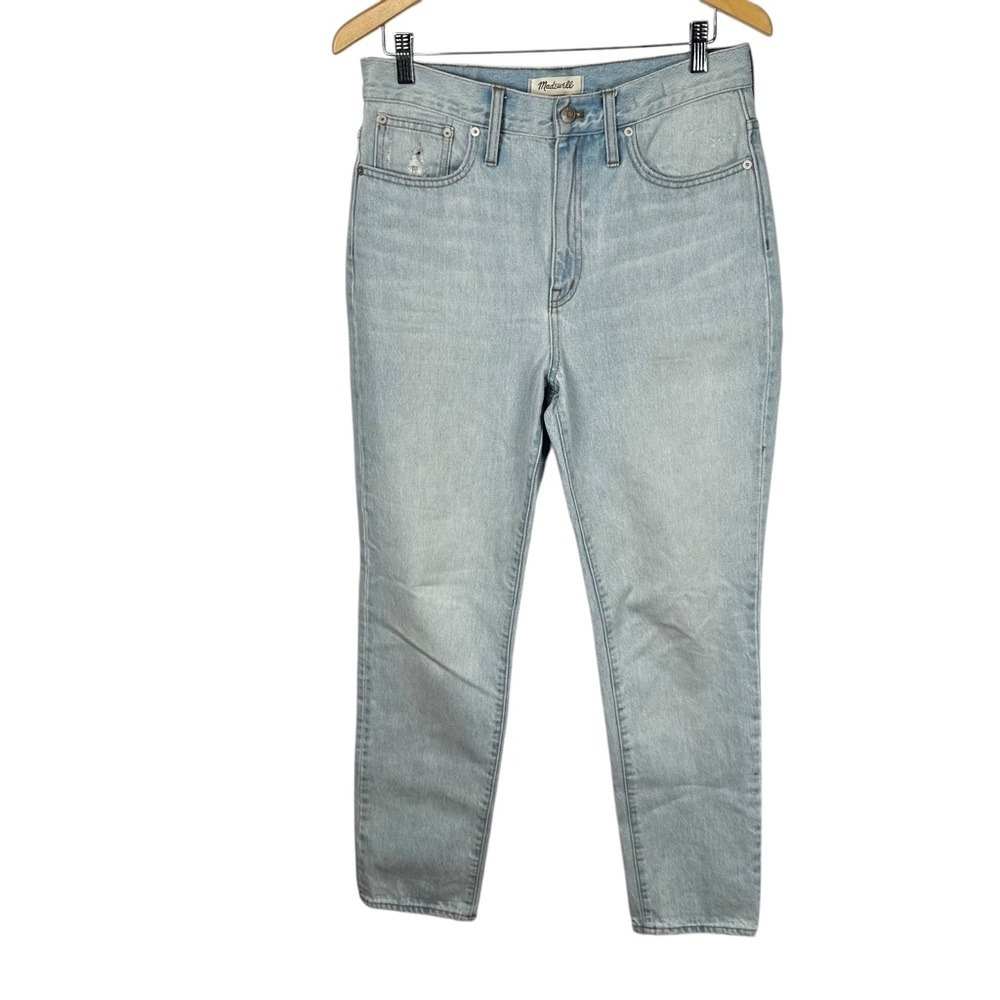 Madewell Full Length Classic Straight Jeans Light Wash High Rise Size 29 Casual
